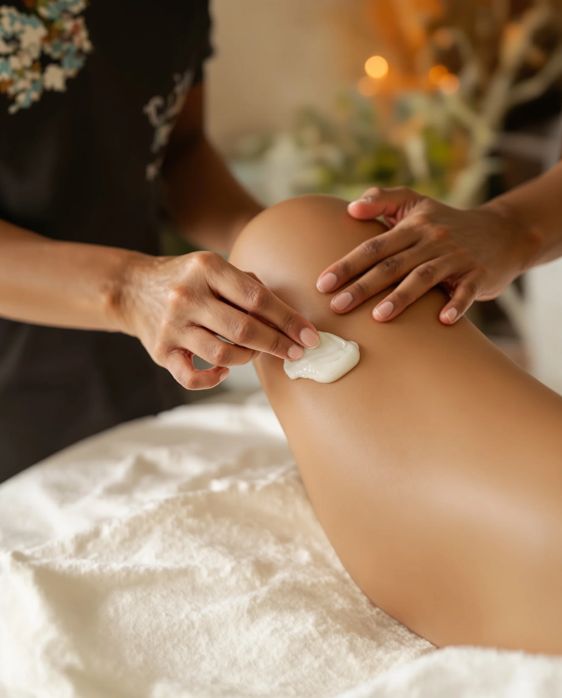Leg waxing service at Beautifully Made Esthetics in Greenville, SC