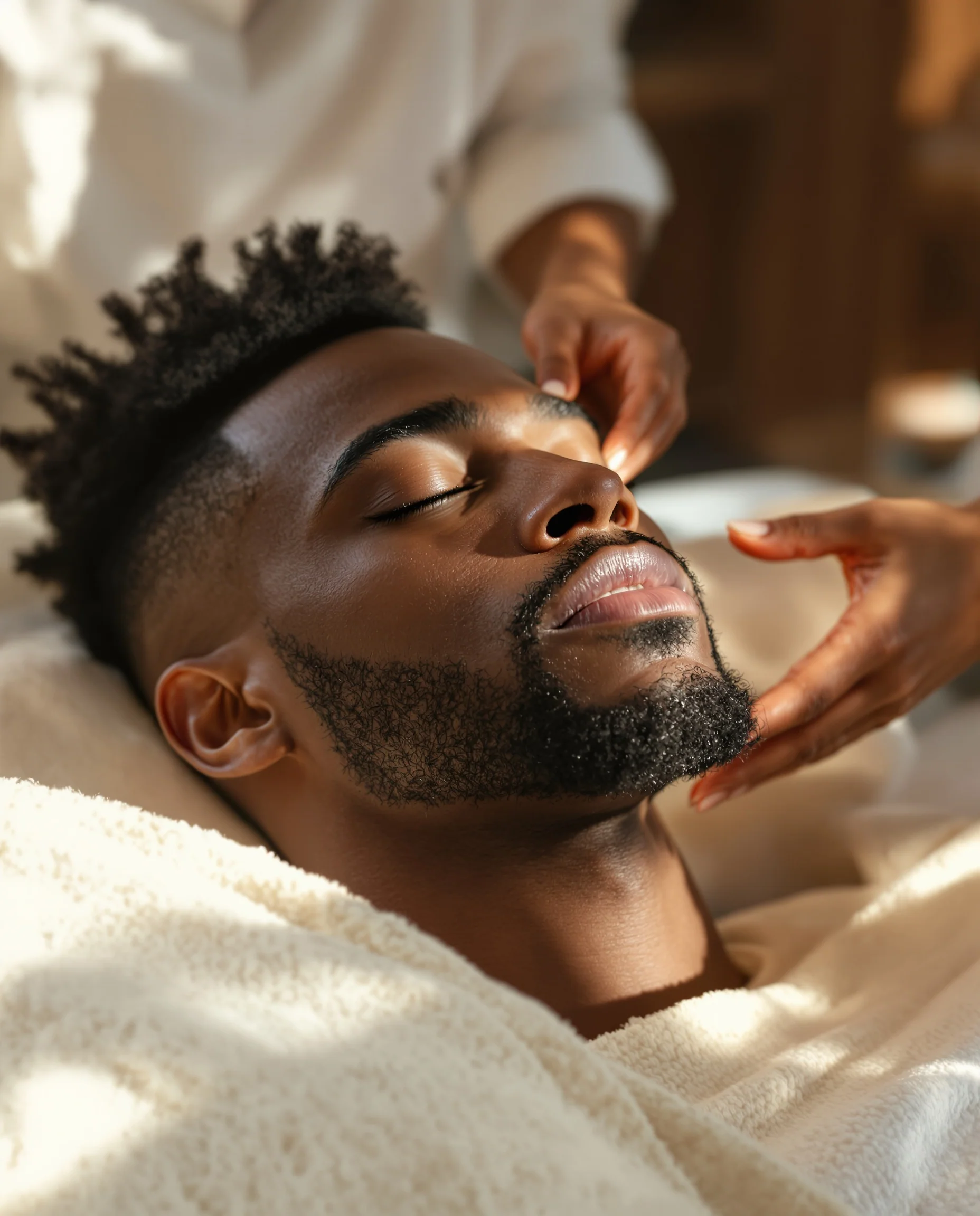 Manjacial skin treatment for men at Beautifully Made Esthetics in Greenville, SC